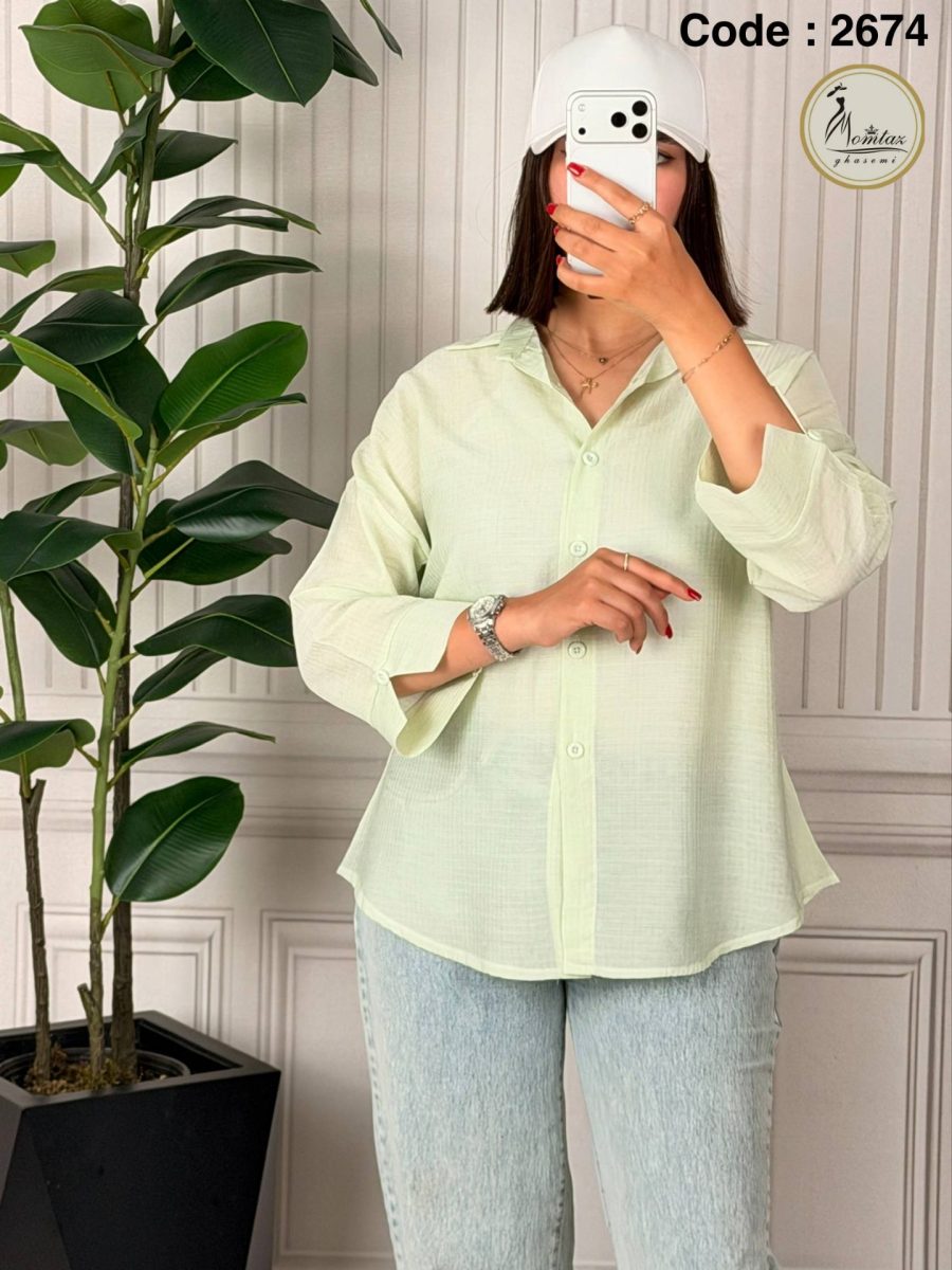 شومیز کیمونو مچ وی(شیشه ای راه راه) کد 2674