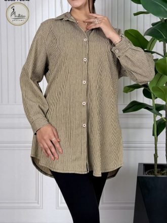 شومیز مچ ساده بلند (کنزا دیپلمات) کد 2842