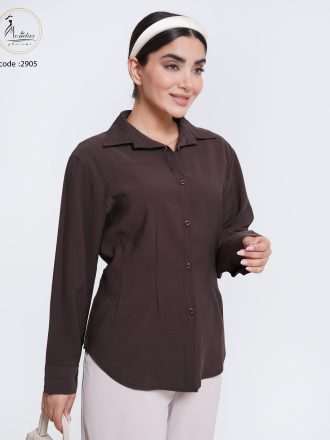 شومیز نخی سه بعدی طرح پروانه کد 2895