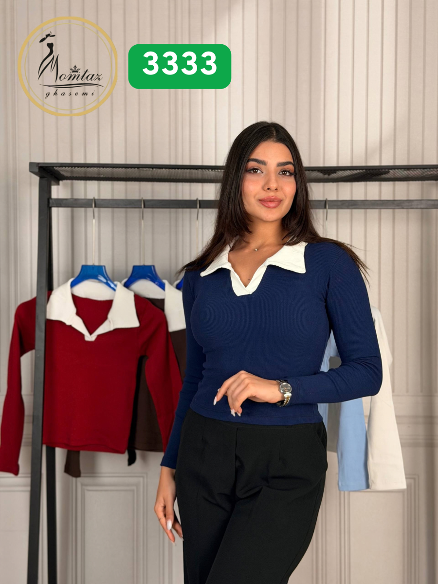 پلوشرت آستین بلند کبریتی سوپر پنبه کد 3333 (پاییزه)