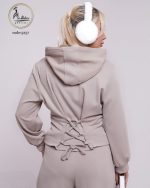 ست سویشرت شلوار پشت بندی مک کبریتی تو کرکی کد 5257