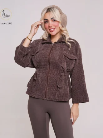 شومیز کمر گت جلو زیپ لمزور کد 2942